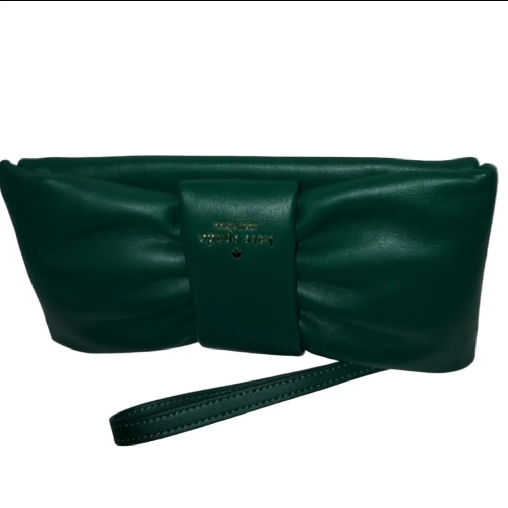 Kate Spade Smooth Leather Millie Bow Wristlet